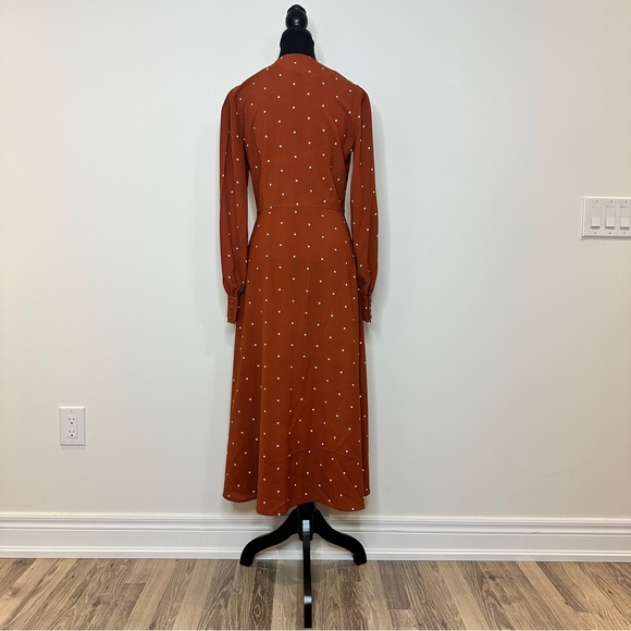 [WOMEN] RIHOAS Maxi Dress Dark Fall Orange Small Like New Rarely Worn - Picture 2 of 7